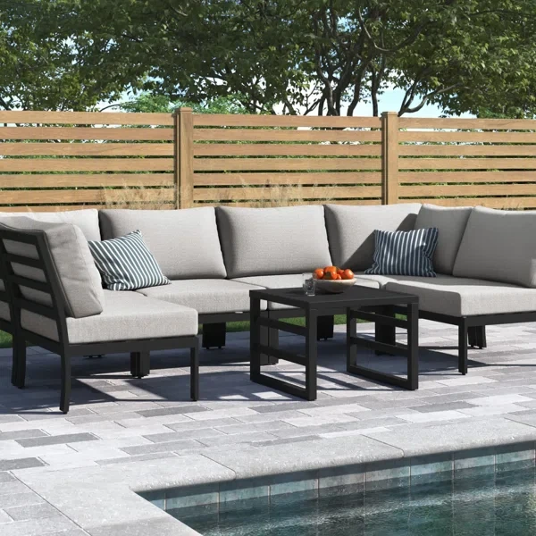 Analyssia 4 - Person Outdoor Seating Group with Cushions