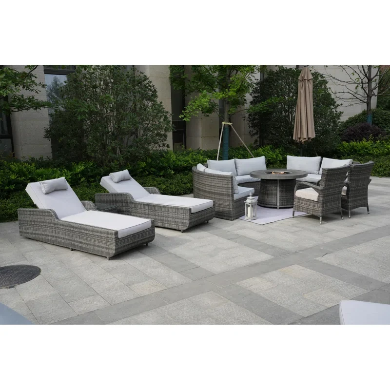 Areefa 10 - Person Outdoor Seating Group with Cushions