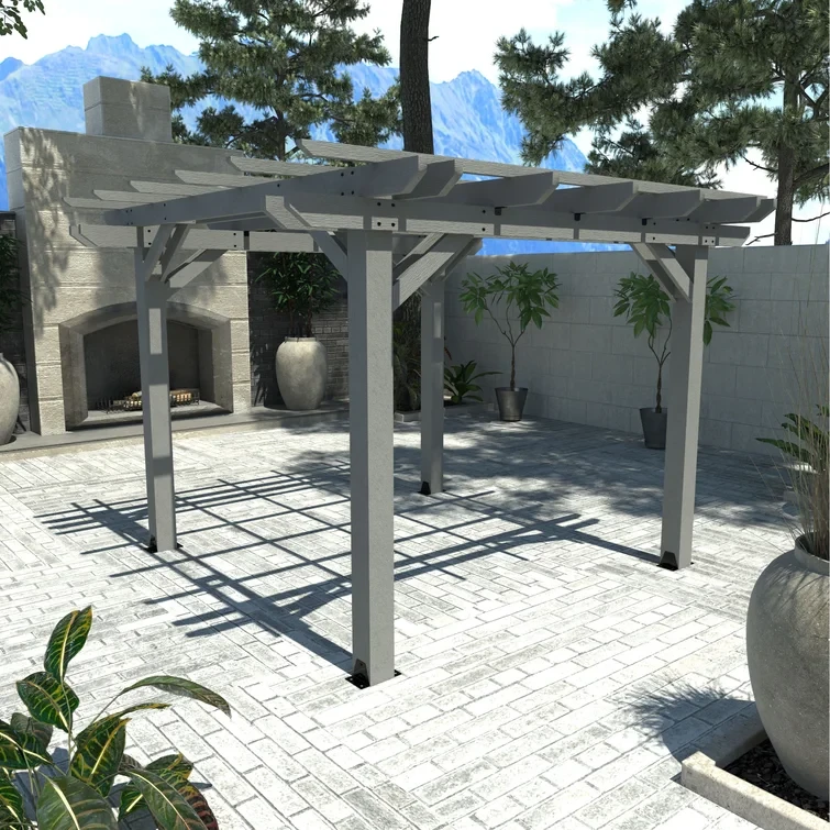 8 ft. W x 8 ft. D Ridgecrest Plastic Pergola