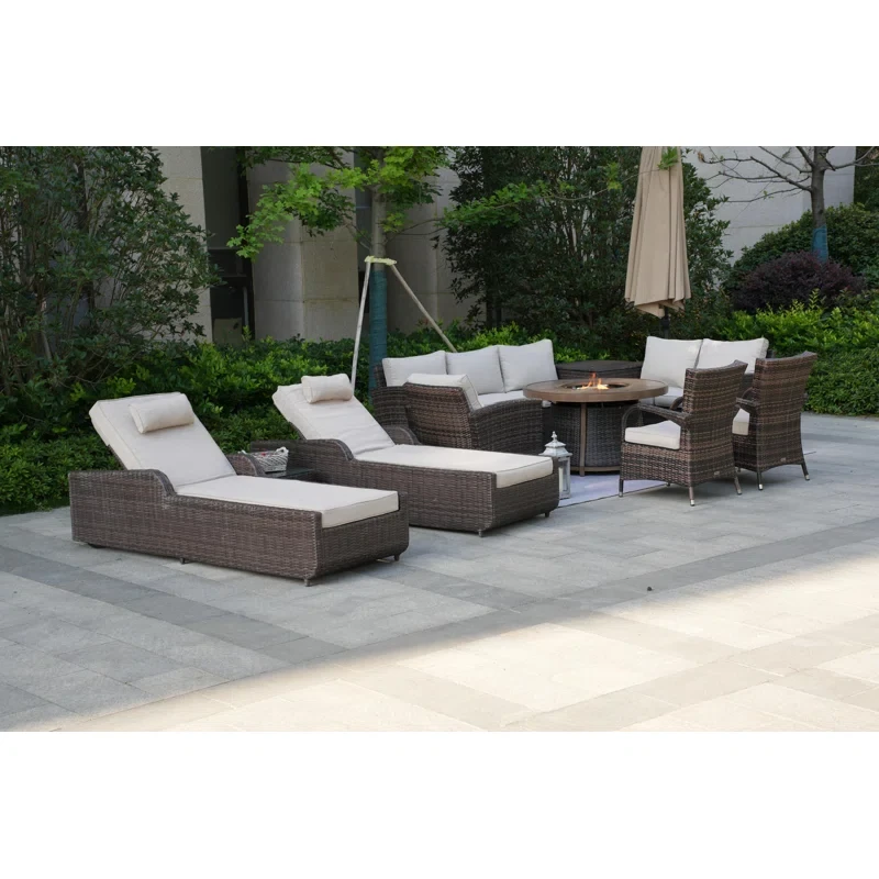 Areefa 10 - Person Outdoor Seating Group with Cushions