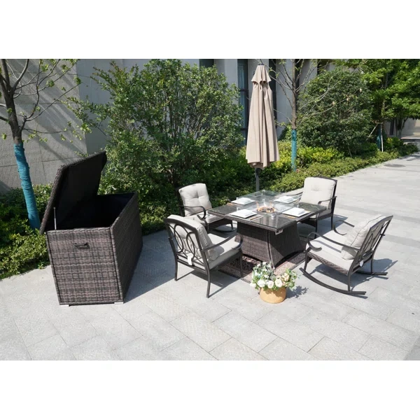 Amairany 4 - Person Outdoor Seating Group with Cushions