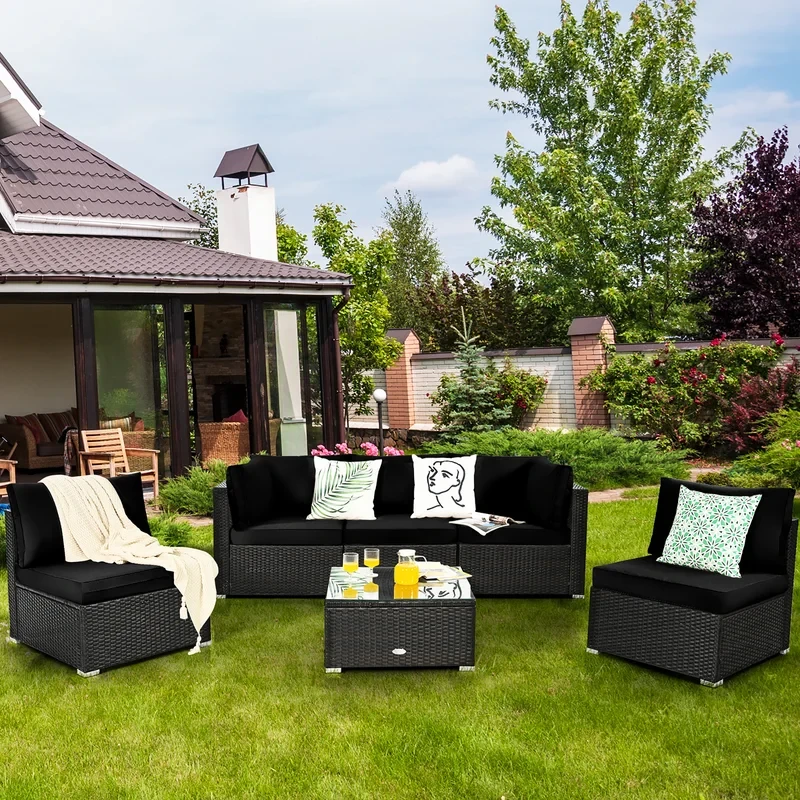 5 - Person Outdoor Seating Group with Cushions