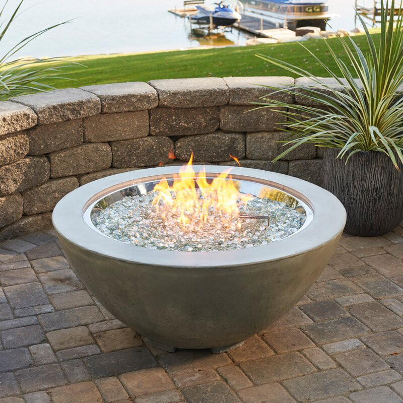 Cove Concrete Propane/Natural Gas Fire Pit