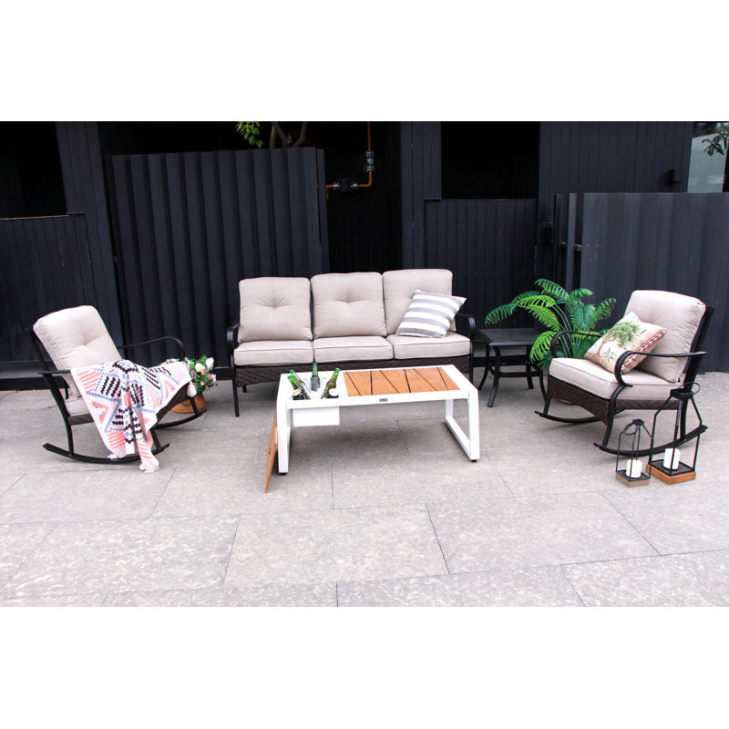 Amairany 5 - Person Outdoor Seating Group with Cushions