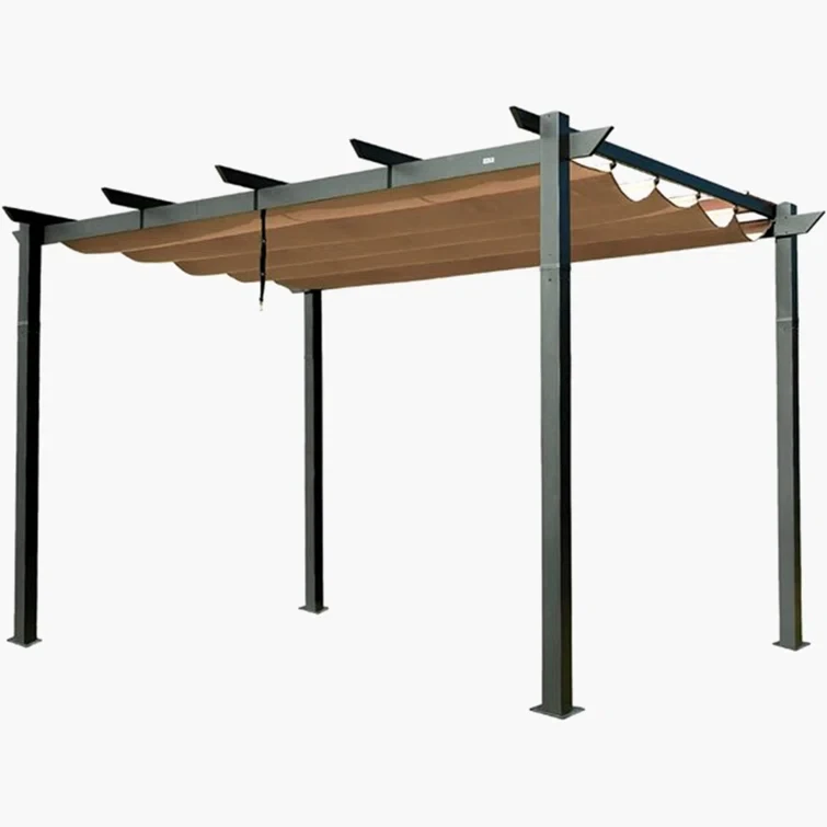 13.1 ft. W x 9.2 ft. D Aluminum Pergola with Canopy