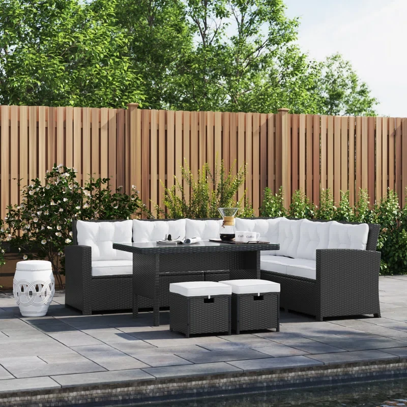 Barela 8 - Person Outdoor Seating Group with Cushions