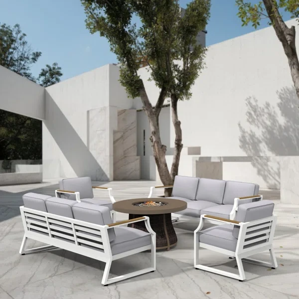 Areefa 8 - Person Outdoor Seating Group with Cushions