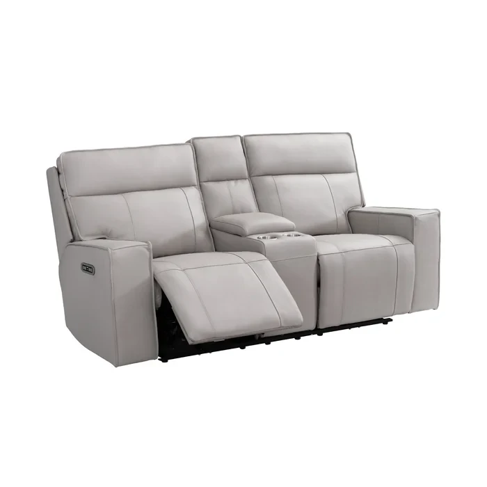 Ayin Leather Home Theater Seating with Cup Holder