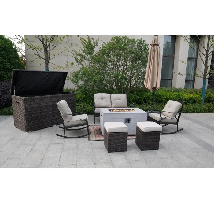 Amairany 6 - Person Outdoor Seating Group with Cushions