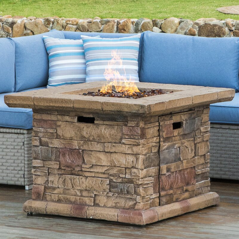 Seeker Concrete Propane Fire Pit Table