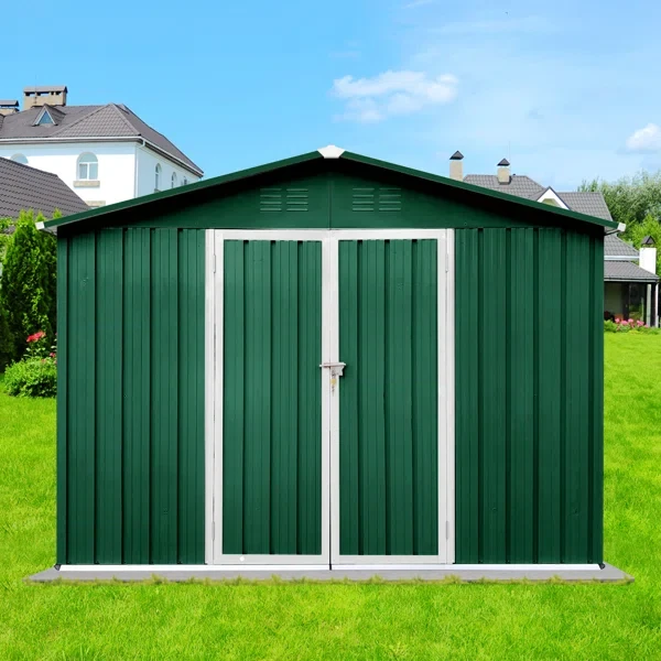 96" H x 120" W x 96" D Metal Garden Sheds Outdoor Storage Sheds