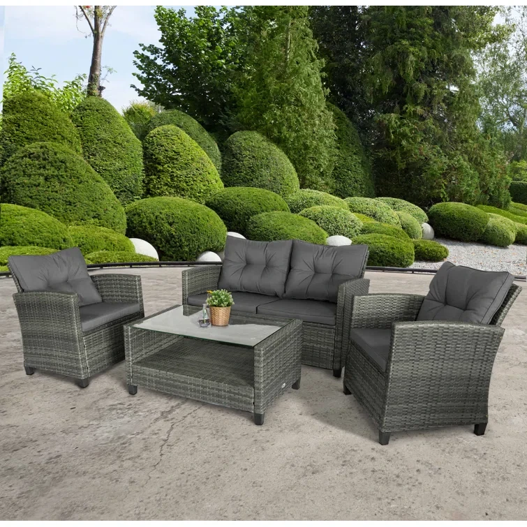 4 - Person Outdoor Seating Group with Cushions