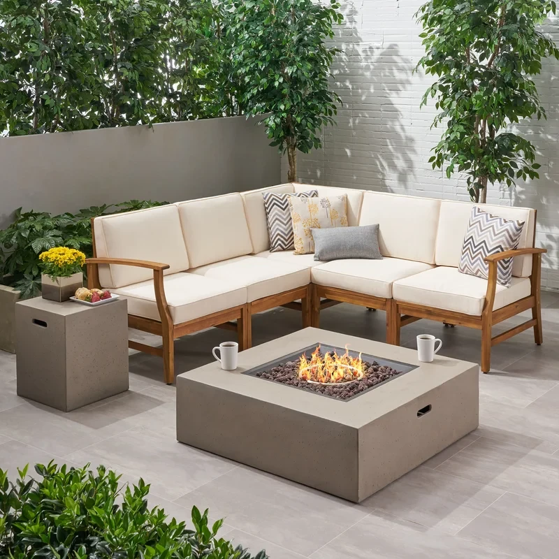 Ivanka 6 - Person Outdoor Seating Group with Cushions