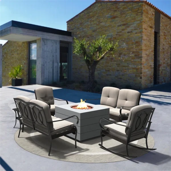 Amairany 6 - Person Outdoor Seating Group with Cushions