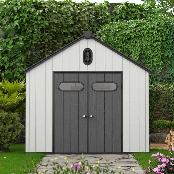 8 ft. W x 10 ft. D Resin Storage Shed