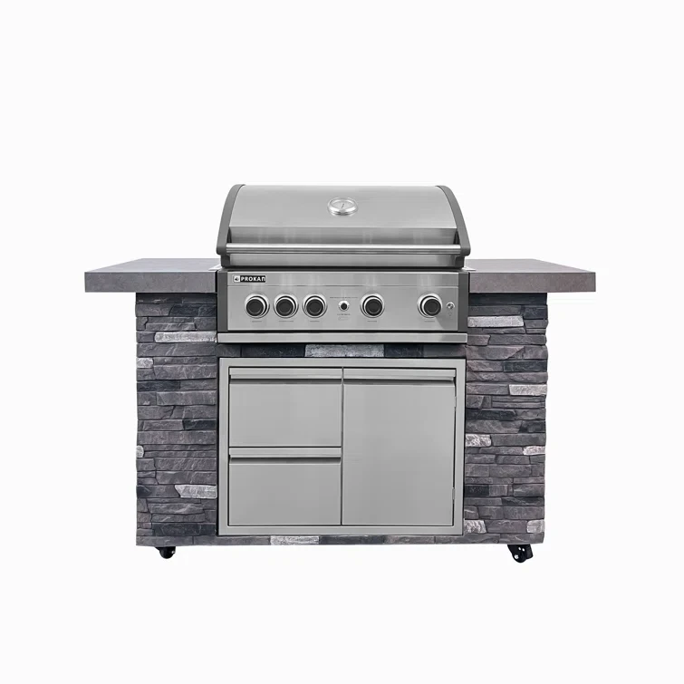 Prokan 60" Pro Elite 5B Northern Slate Q Island Grill