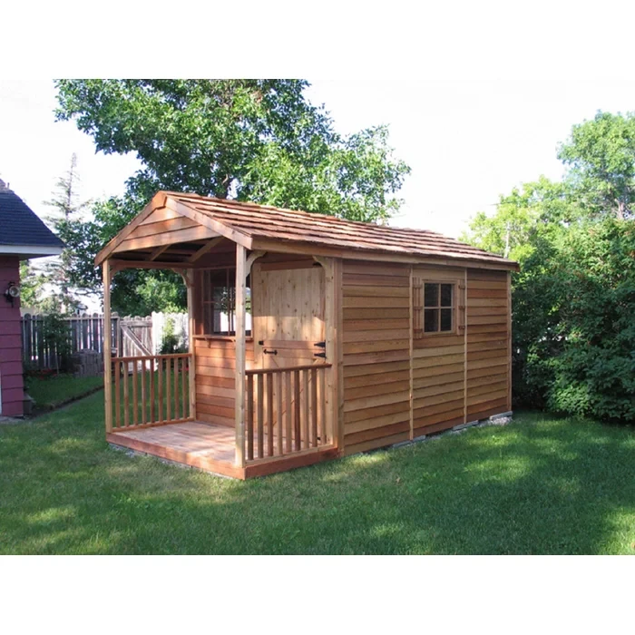 Clubhouse Gable 8 ft. W x 16 ft. D Solid and Manufactured Wood Storage Shed