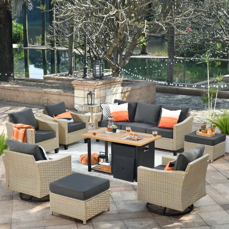 Solera 7 - Person Outdoor Seating Group with Cushions