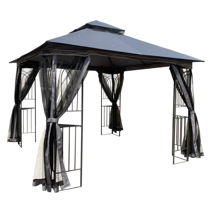 10 Ft. W x 9 Ft. D Steel Patio Gazebo