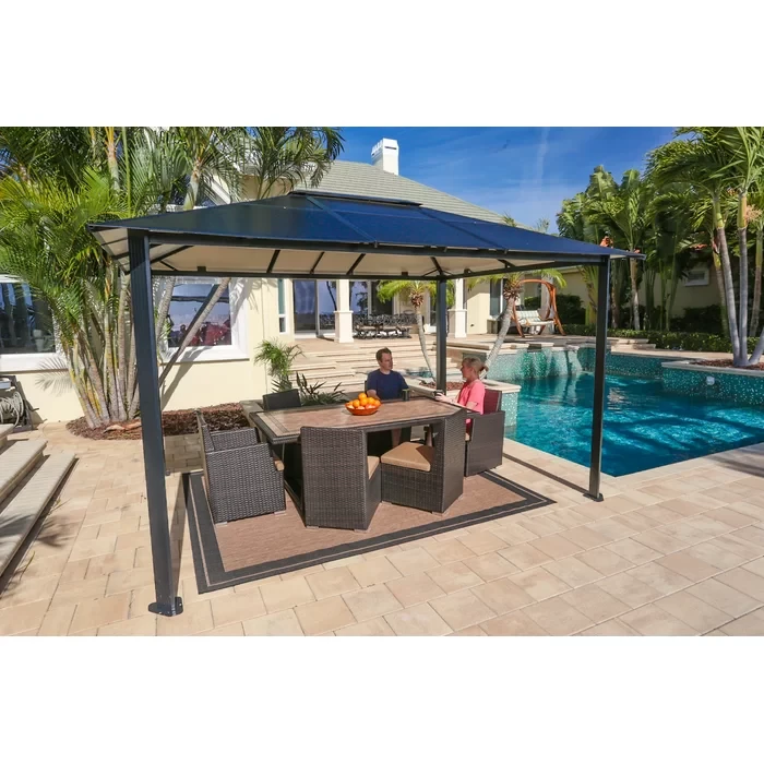 Durham 12 Ft. W x 10 Ft. D Aluminum Patio Gazebo