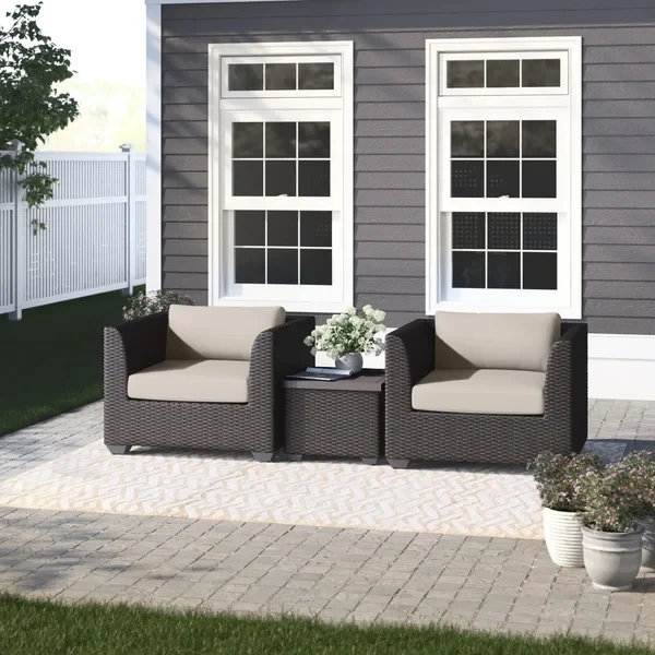 Anastase 2 - Person Outdoor Seating Group with Cushions