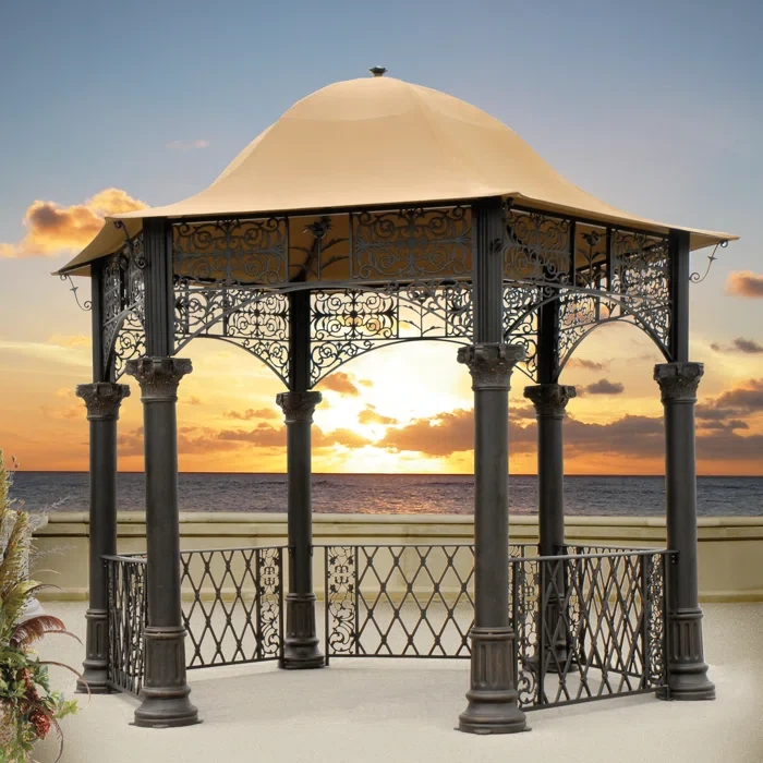 Caswell 12 Ft. W x 12 Ft. D Aluminum Patio Gazebo