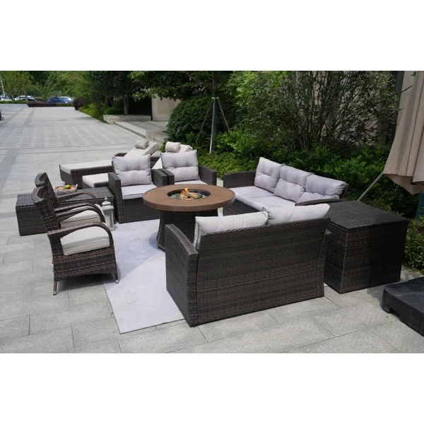 Areefa 11 - Person Outdoor Seating Group with Cushions