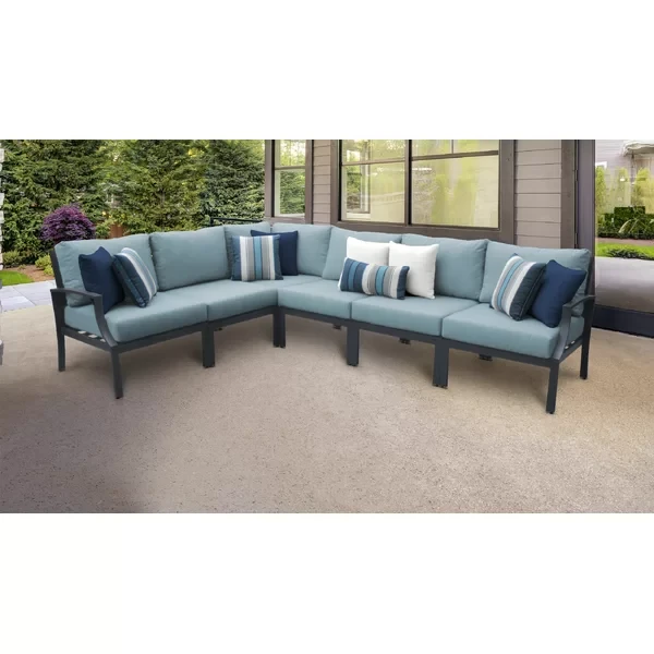 Analyssia 5 - Person Outdoor Seating Group with Cushions