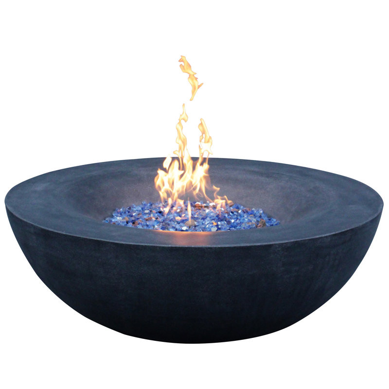 42 Inch Outdoor Concrete Propane Gas Fire Pit Bowl