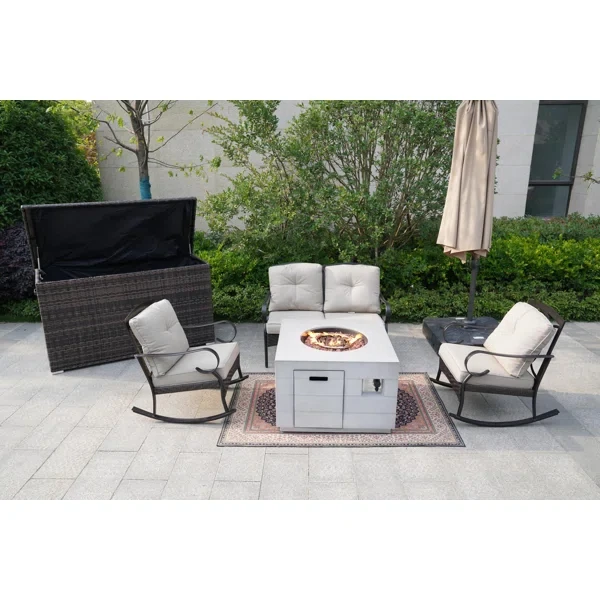 Amairany 4 - Person Outdoor Seating Group with Cushions