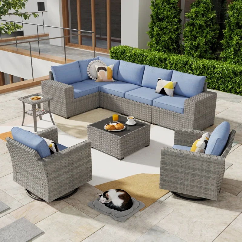 Sewilla 7 - Person Outdoor Seating Group with Cushions