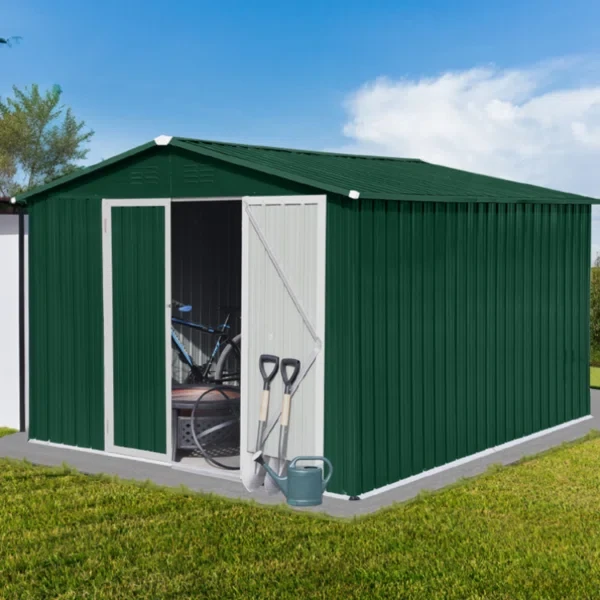 9 ft. W x 10 ft. D Metal Storage Shed