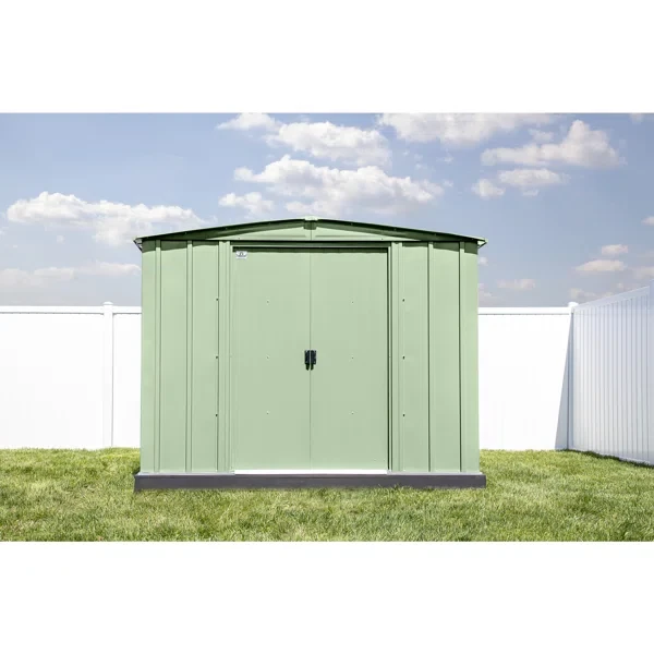 8 ft. W x 8 ft. D Steel Vertical Storage Shed