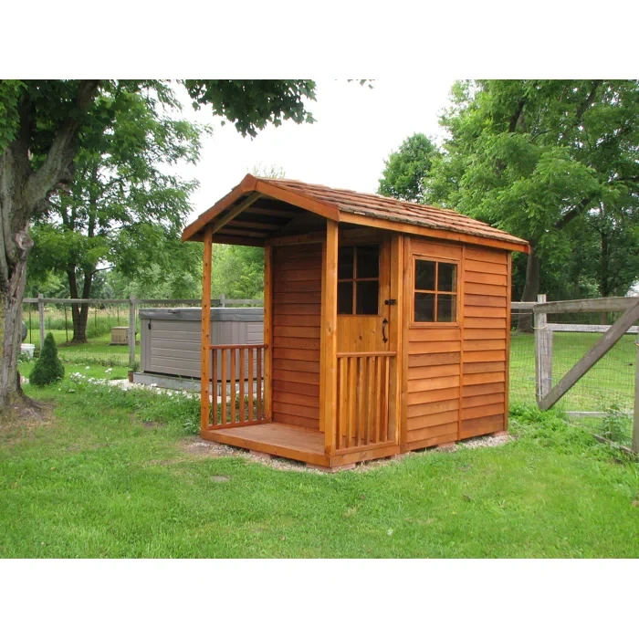 Gardener's Delight 6ft W x 9ft D Western Red Cedar Wood Storage Shed