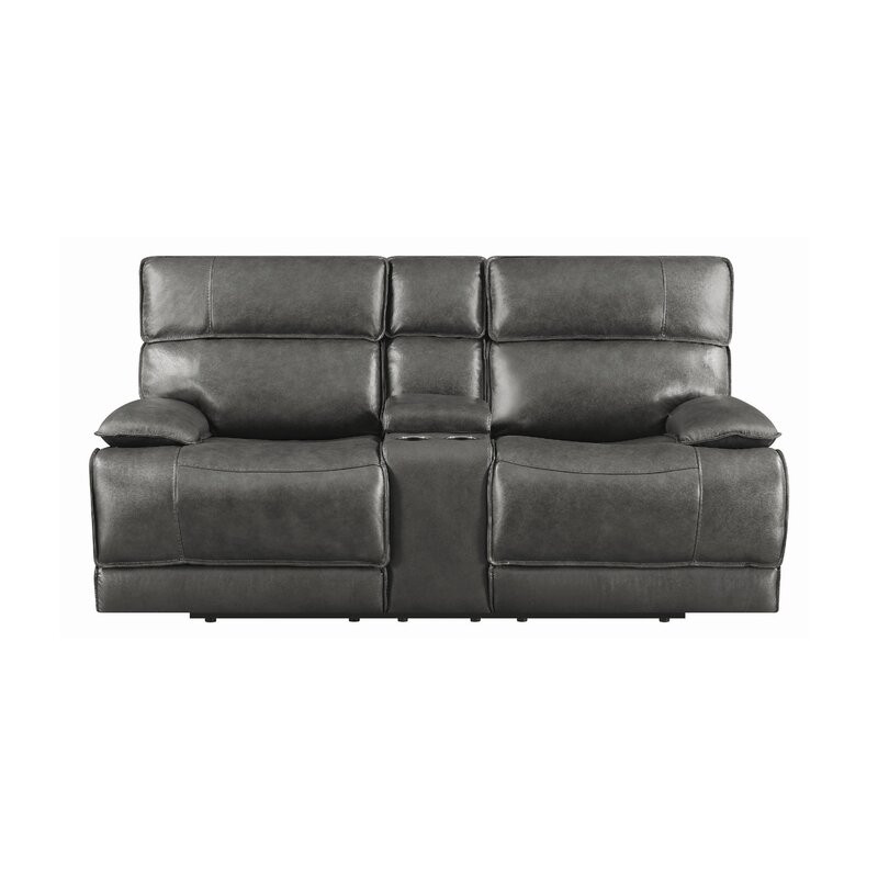 Fazzalaro Upholstered Power Reclining Home Theater Seating with Cup Holder