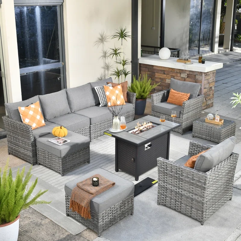 Belby 8 - Person Outdoor Seating Group with Cushions