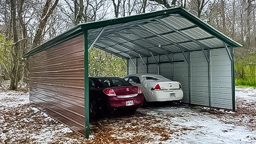 Metal Garage 20'x25' Vertical Roof Carport