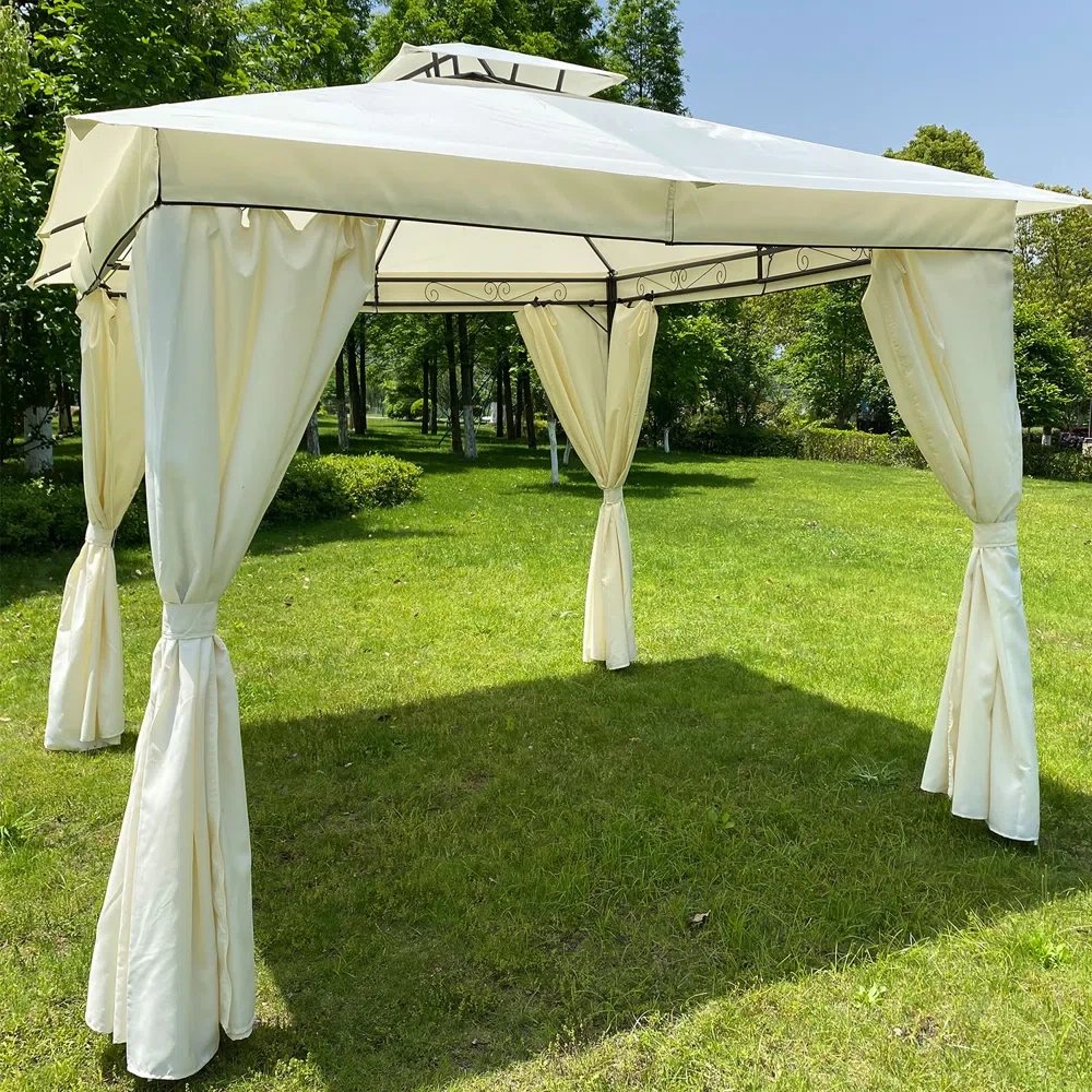 10 Ft. W x 10 Ft. D Steel Patio Gazebo