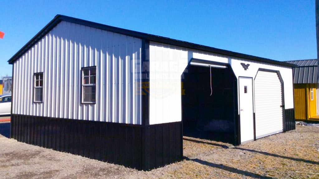 Metal Garages 24'x31' Two Car Garage Building