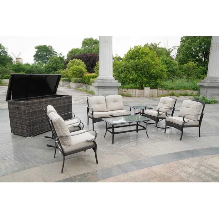 Amairany 6 - Person Outdoor Seating Group with Cushions