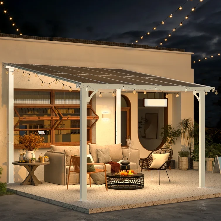 10 ft x 10 ft  Aluminum Pergola with Canopy