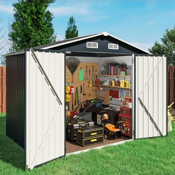 10 Ft. W X 8 Ft. D Metal Storage Shed