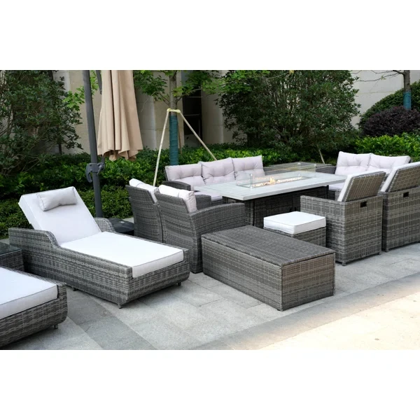 Alseepa 13 - Person Outdoor Seating Group with Cushions