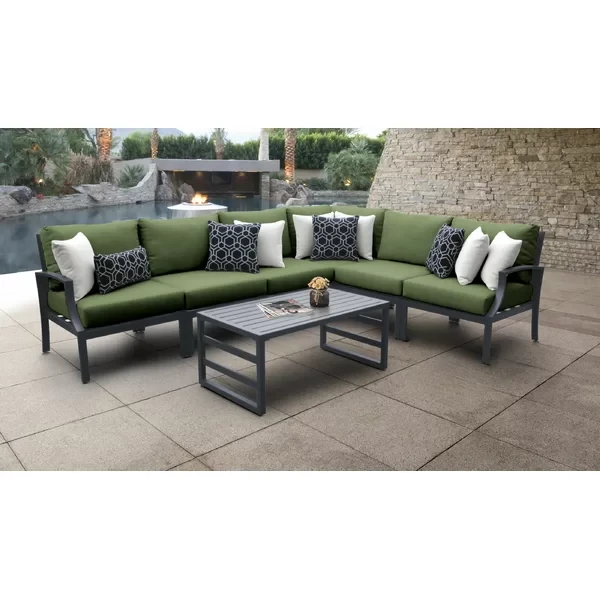 Analyssia 5 - Person Outdoor Seating Group with Cushions