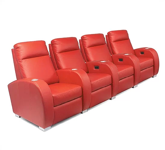 Olympia Upholstered Home Theater Seating with Cup Holder Type: Not Motorized