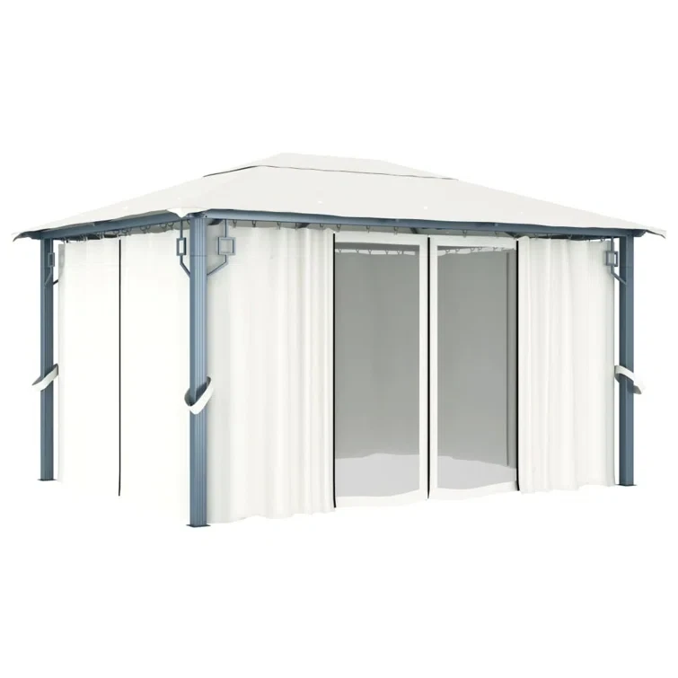 13.1 Ft. W x 9.8 Ft.  D Steel Patio Gazebo