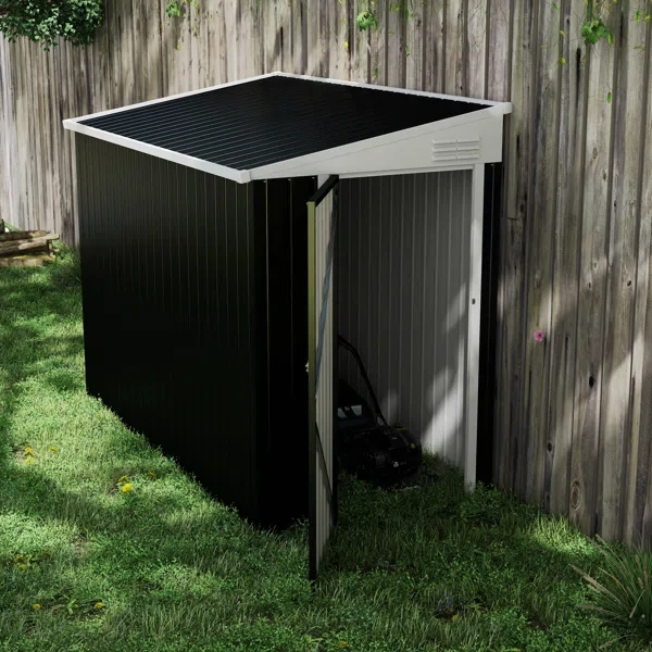 72.75" H x 51.25" W x 92.50" D Steel Storage Shed