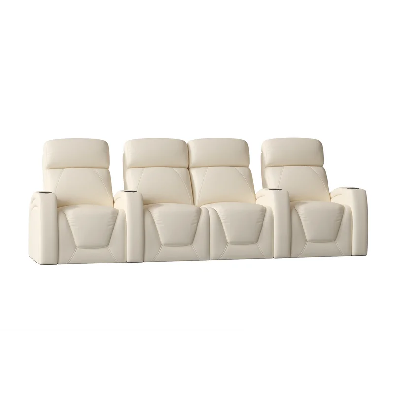 Zone HR Series Upholstered Power Reclining Home Theater Seating with Cup Holder