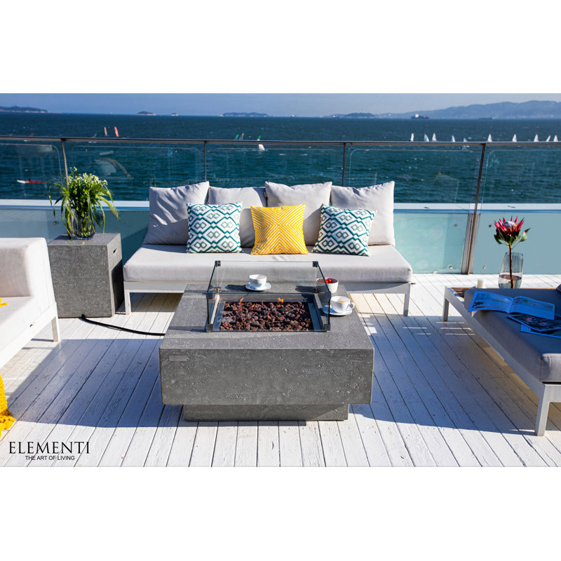 Manhattan Concrete Fire Pit Table