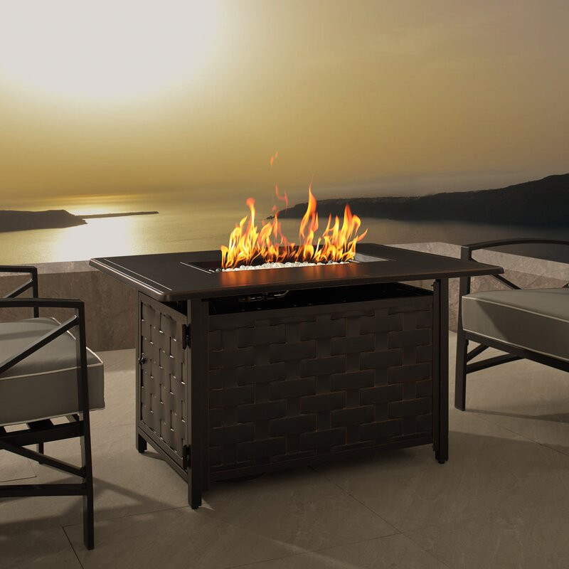 Preston Rectangular Aluminum LPG/NG Fire Pit